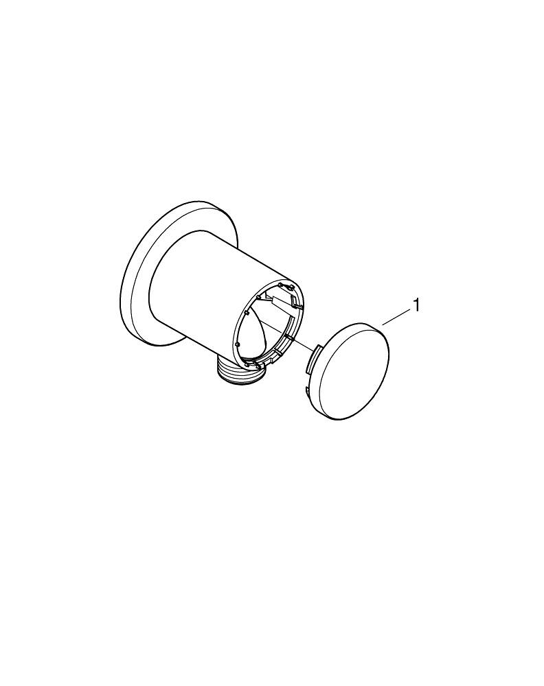 Cot de iesire Grohe Tempesta dus, 1/2", filet tata, crom [4]