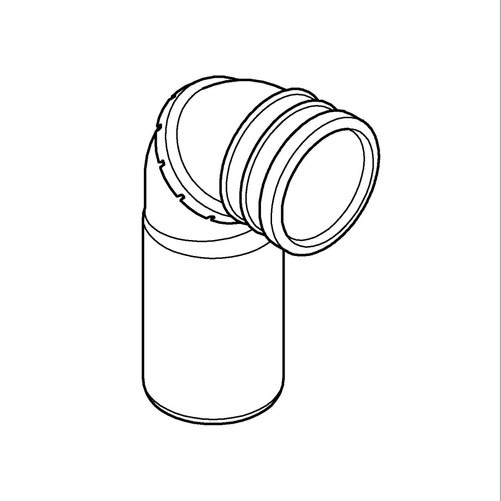 Cot de iesire rezervor WC Grohe Rapid SL waste elbow [4]