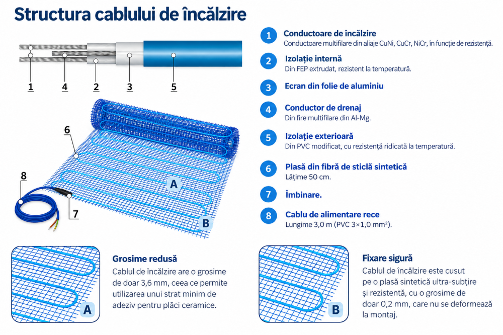 Covoras electric incalzire in pardoseala Grand Meyer THM200-060 1.200 W 6 mp [2]