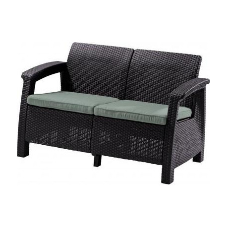 Canapea de gradina, gri, 2 locuri, Curver Corfu Love Seat [8]