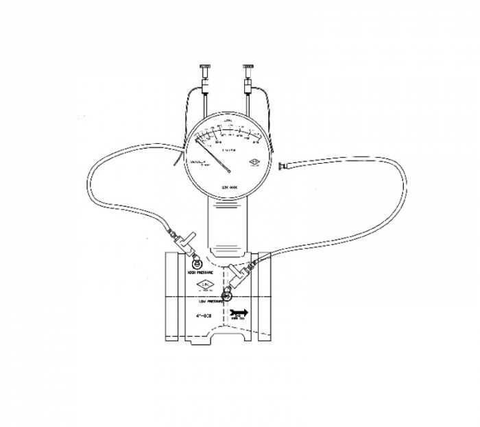 Debitmetru test grup pompare sprinklere canelat, DN 80, 284/1136 litri/min, Rapidrop [3]