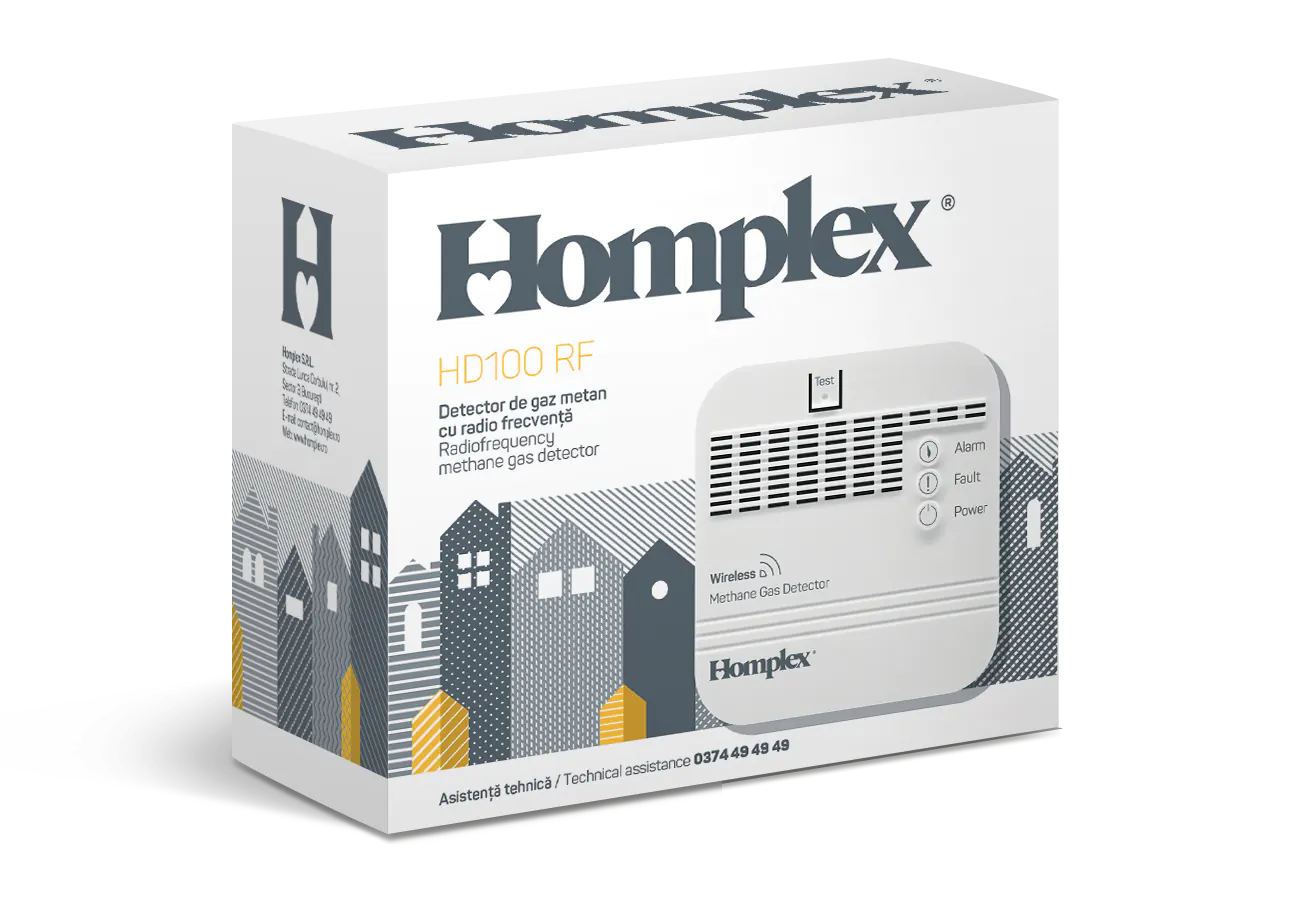 Detector de gaz metan fara fir Homplex HD100 RF [4]