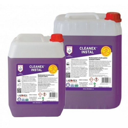 Dezincrustant alcalin pentru curatari grele instalatii termice 10 kg Cleanex Instal, Chemstal [1]
