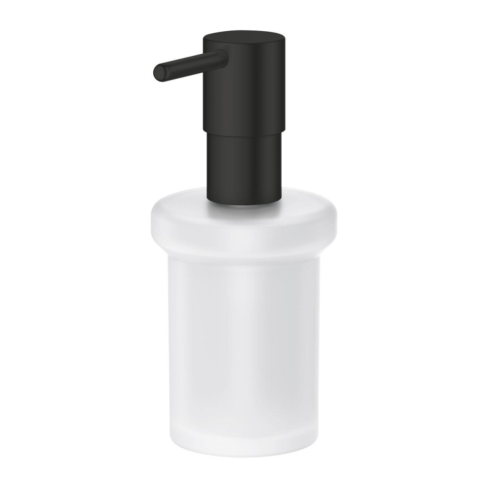 Dinspenser sapun Grohe Essentials, pe perete, 160 ml, metal/sticla, negru [2]