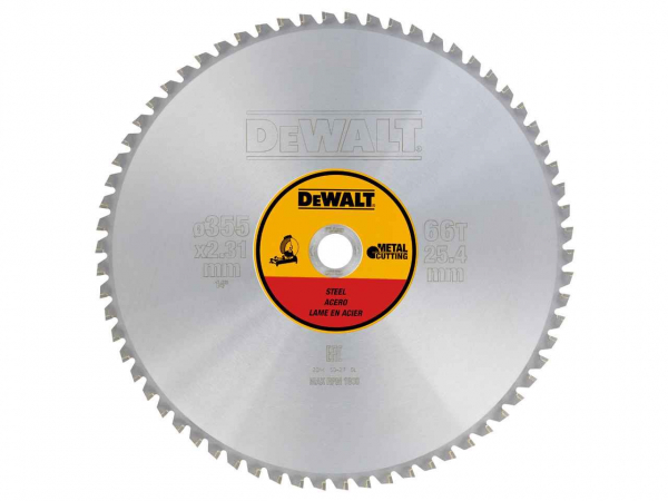 Disc de taiere otel 355x25.4x2.31mm 66 dinti DeWalt - DT1926-QZ [2]