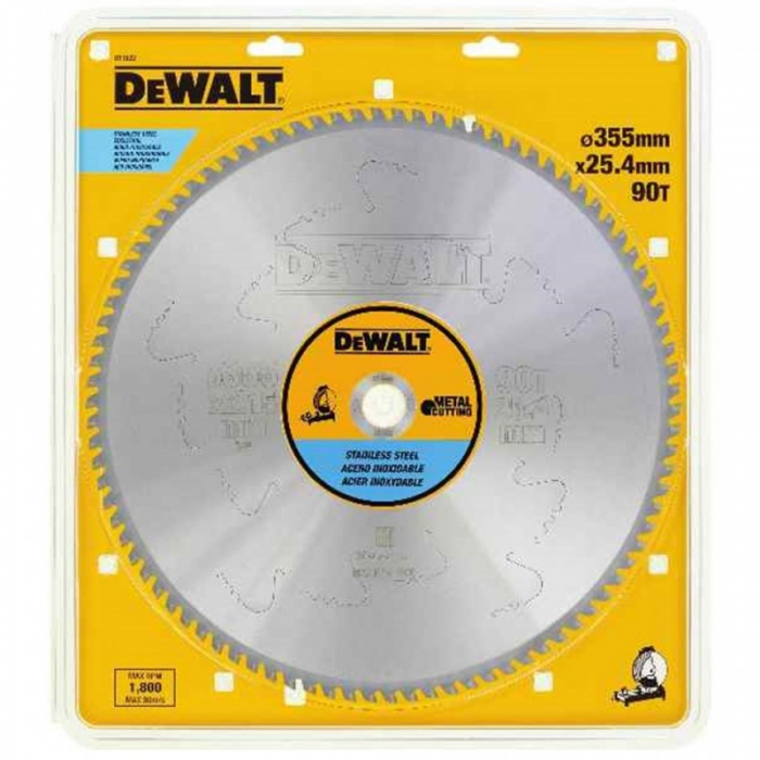 Disc DeWALT DT1922 pentru otel inoxidabil 90Z 355x25.4mm [1]
