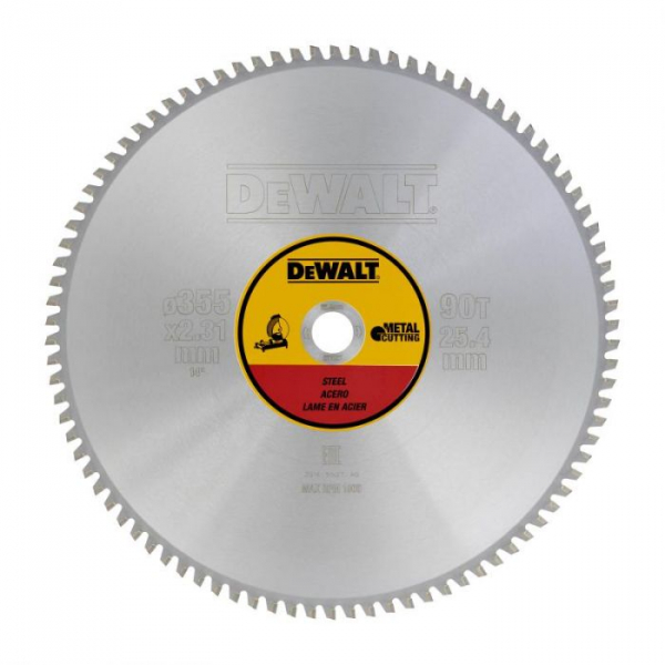 Disc de taiere otel 355x25.4x2.31mm 90 dinti DeWalt - DT1927-QZ [3]