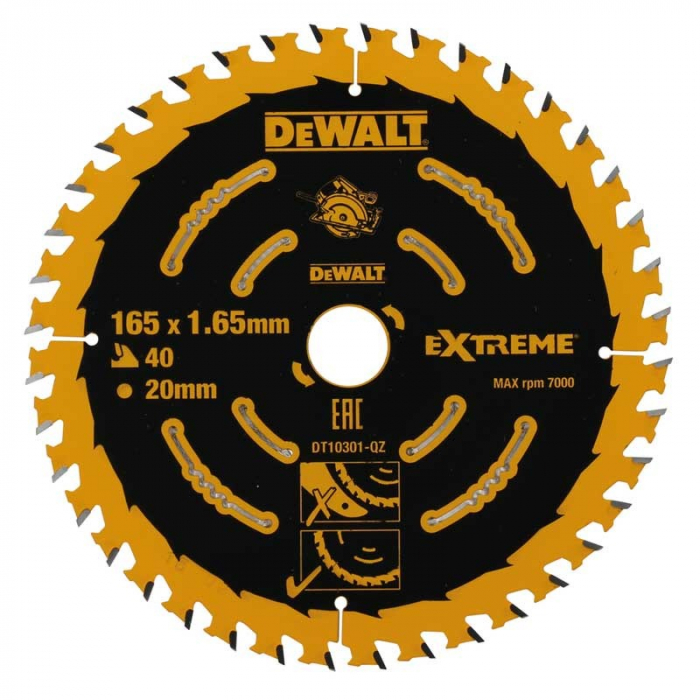 Disc DeWALT DT10301 Extreme 165mmx20mmx1.65mm 40 dinti [2]