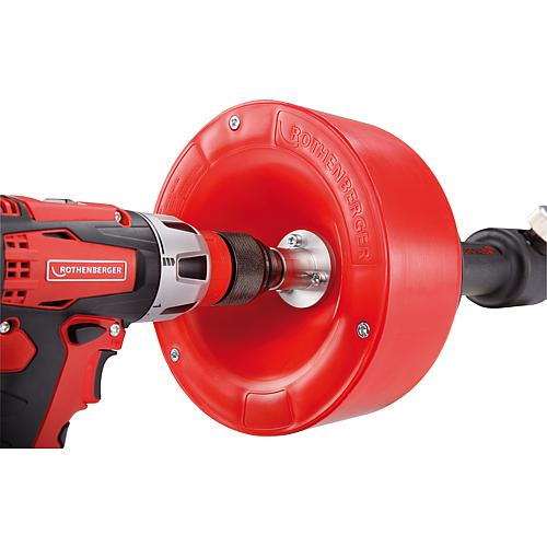 Dispozitiv profesional de desfundat tevi, Rothenberger ROSPIMATIC CL unitate de baza cu spirala Ø 8 mm / 7,5 m spiral [3]