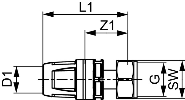 Racord olandez TECElogo-Push din PPSU/alama standard Ø 16 x Ø 3/4"FI [3]
