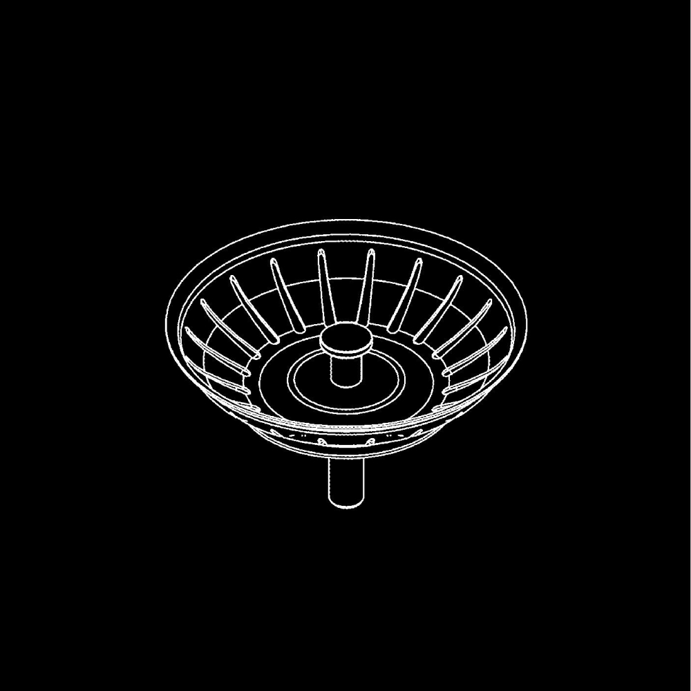 Dop sifon de bucatarie Grohe diametru 83 mm, crom [2]