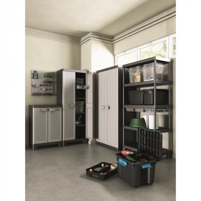 Dulap 4 polite gri Keter High Logico Utility 65x45x182cm [5]