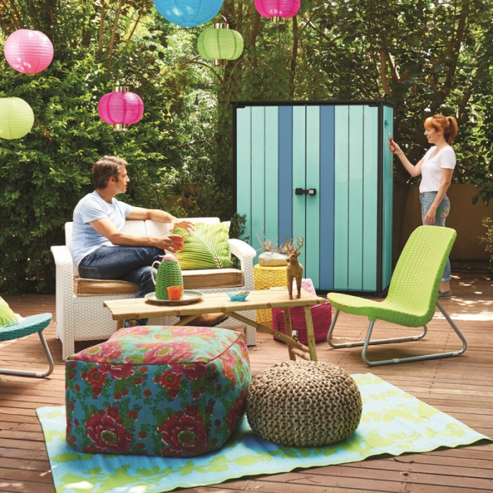 Dulap de gradina, bej-gri, Keter High Store Plus [12]