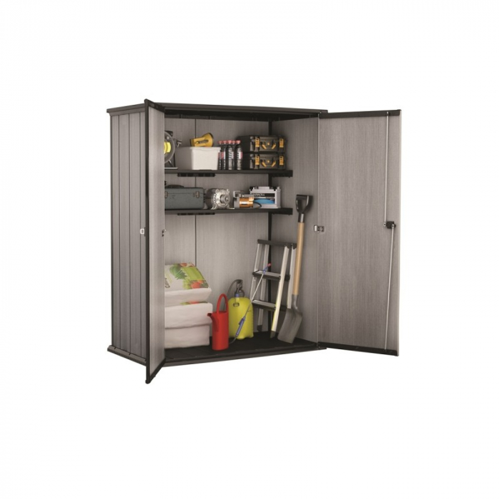 Dulap de gradina, bej-gri, Keter High Store Plus [15]