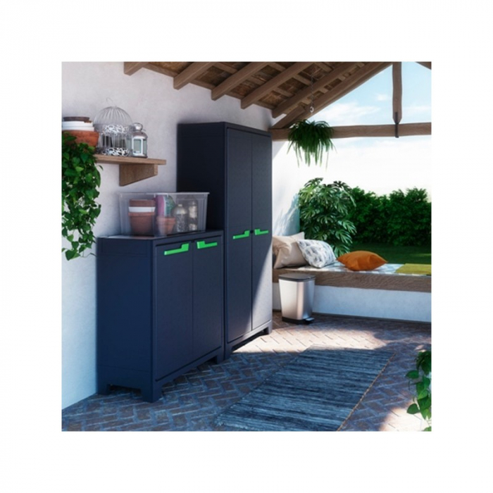 Dulap 4 polite graphite Keter High Moby 80x44x182 cm [4]