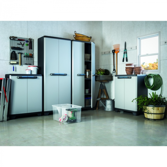 Dulap 3 polite gri Keter High Linear 68x39x173cm [4]