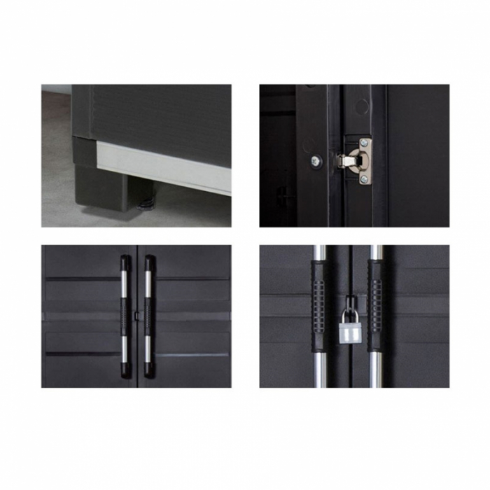 Dulap inalt negru Keter XL Garage 89x54x188 cm [4]