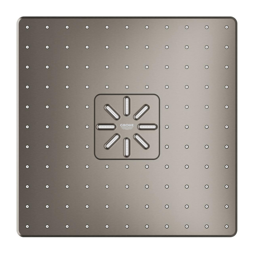 Dus fix cu brat 430 mm Grohe Rainshower SmartActive 310 palarie de dus set, patrata, 2 jeturi, montare pe perete, antracit mat [3]