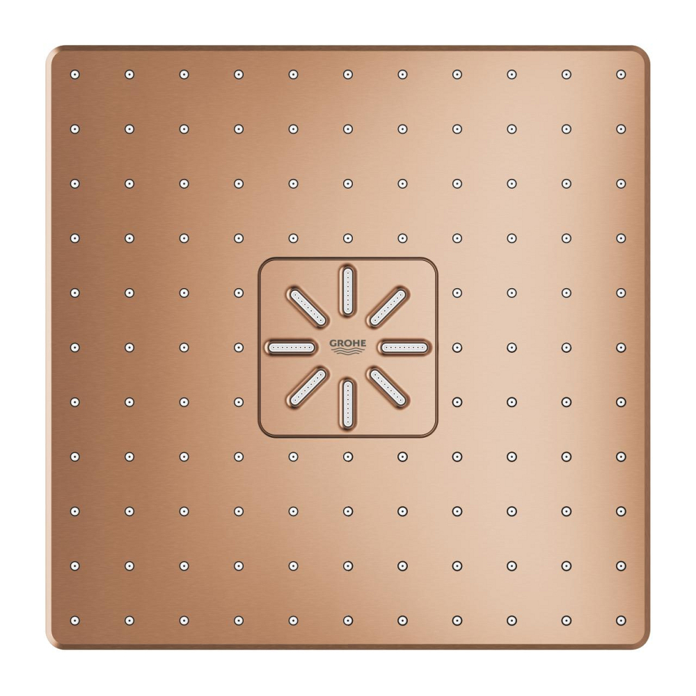 Dus fix cu brat 430 mm Grohe Rainshower SmartActive 310 palarie de dus set, patrata, 2 jeturi, montare pe perete, cupru mat [3]