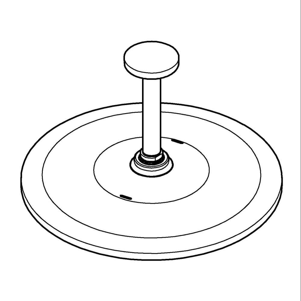 Dus fix Grohe Rainshower 310, montare pe tavan, rotund, 1 jet, 142 mm, cupru mat [5]