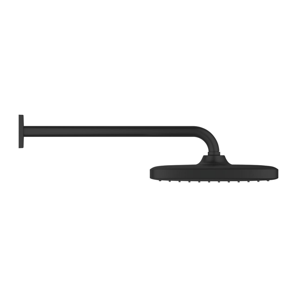 Dus fix Grohe Tempesta 250 Cube, montare pe perete, 380 mm, patrata, 1 jet, sistem anti-calcar, negru [3]