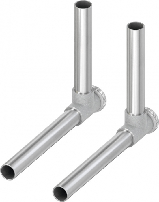 Set coturi prelungite (2 buc) TECEflex nichelate pentru rac. radiator Ø15 x Ø15, 120 mm [1]