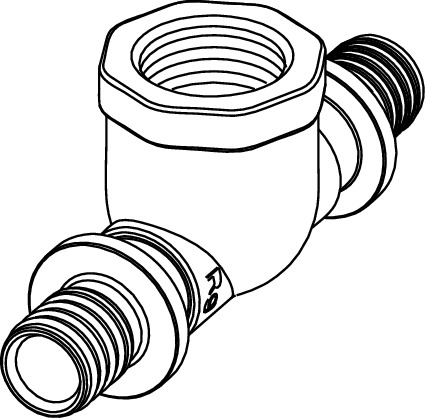 Teu TECEflex din bronz Ø 25 x 1/2" FI x 25 [2]