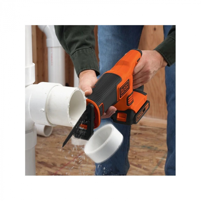 Fierastrau Tip Sabie Black+Decker BDCR18M1, 18 V, 1.5 Ah, Lama 140 mm [2]