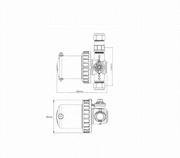Filtru antimagnetita MAGNA CLEAN ATOM 22MM (3/4”), Chemstal [6]