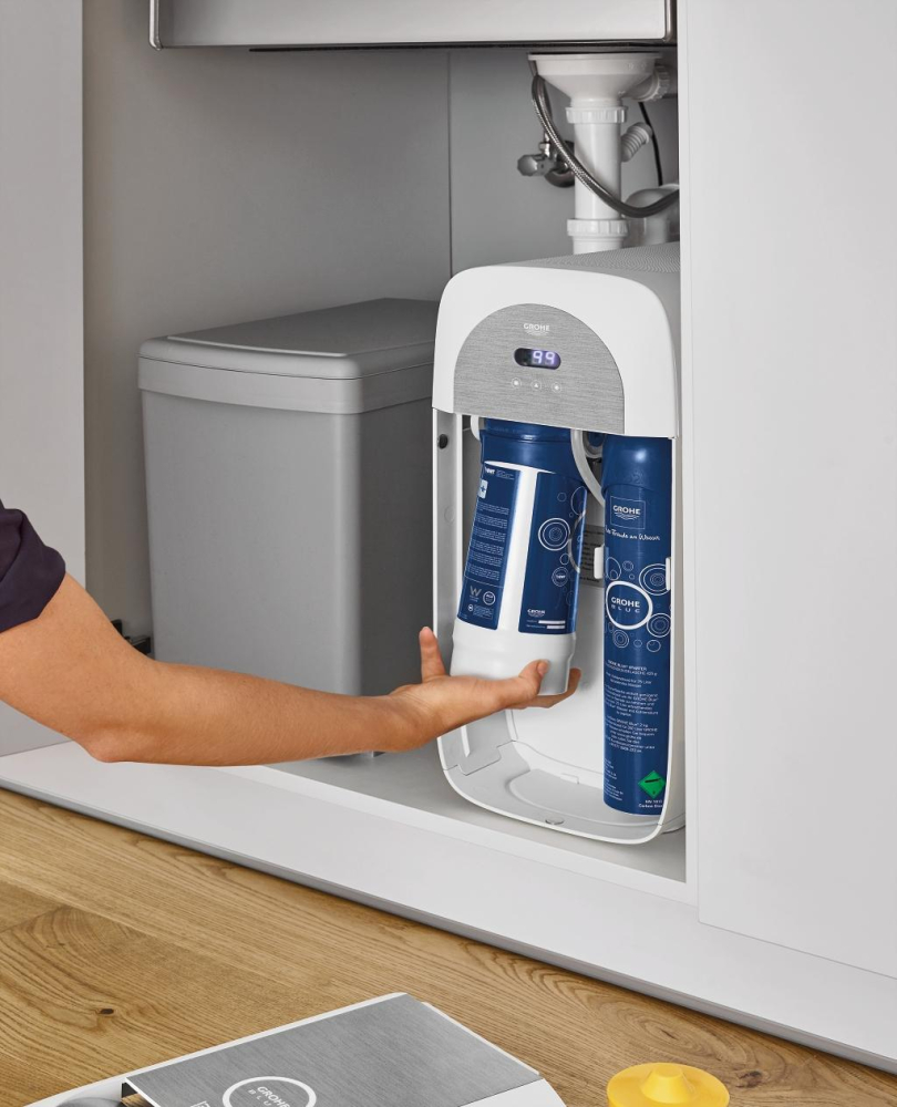 Filtru Grohe Blue, carbon activ, 3000 l, filtrare 5 faze, compatbil Grohe Blue Pure, Home si professional [6]