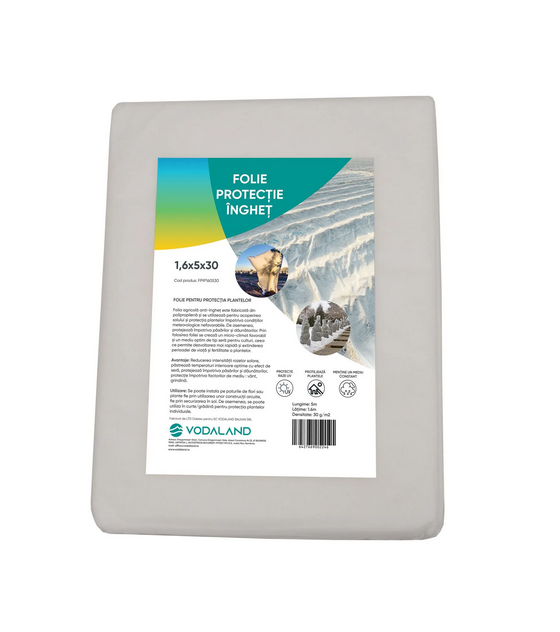 Folie Protectie Inghet din polipropilena alba 1.6x5x30 pachet - Vodaland gama Terra [2]