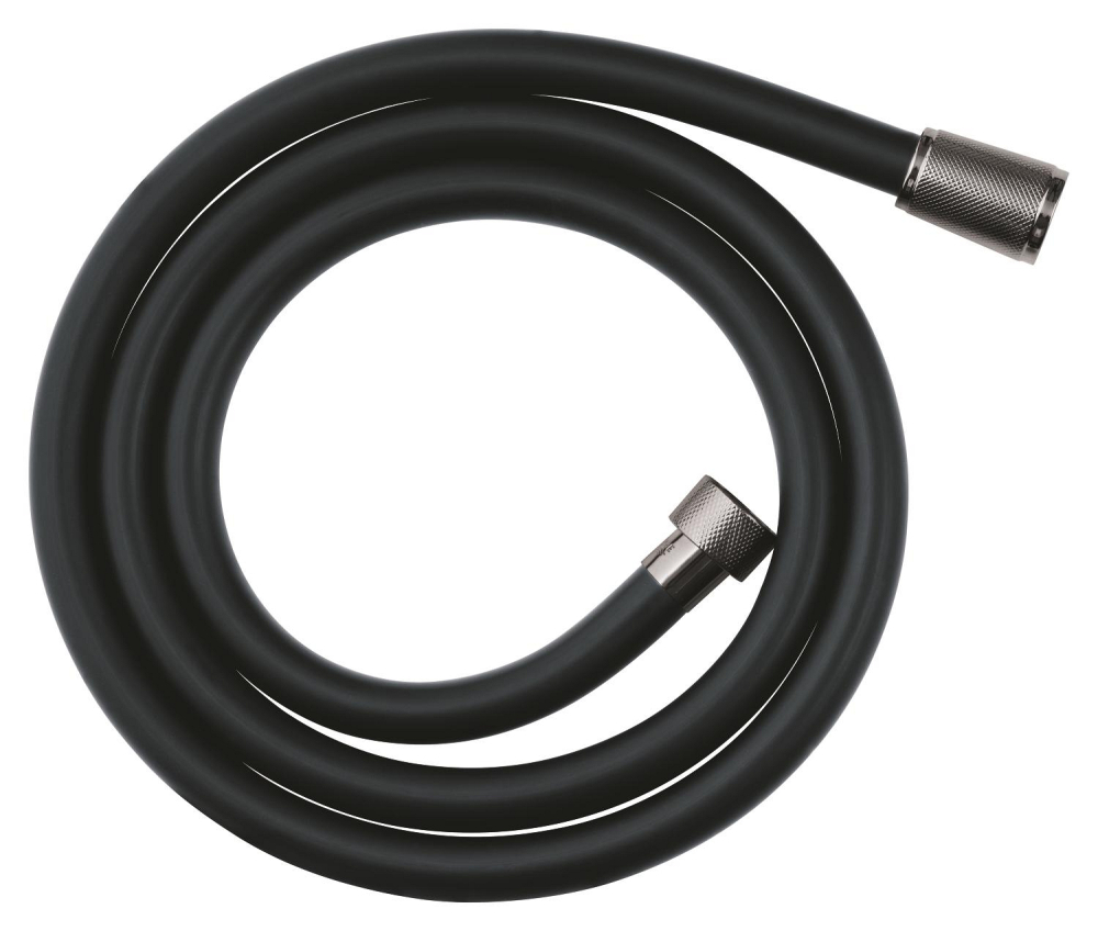Furtun de dus Grohe silverflex, cauciuc, 1500 mm, universal, 1.5 m, 5 bari, anti-indoire, anti-zgarieturi, antracit lucios [2]