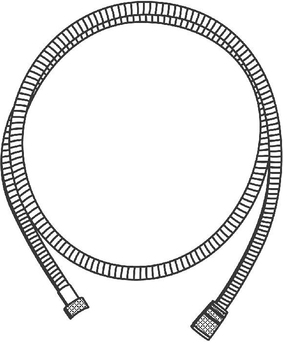 Furtun de dus Grohe VitalioFlex metal 1750 mm, anti-rasucire, presiune 16 bar, metalic, crom [4]