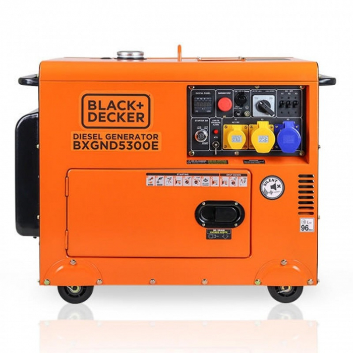 Generator Curent Electric Diesel Black+Decker BXGND5300E, 5300 W, ATS [4]