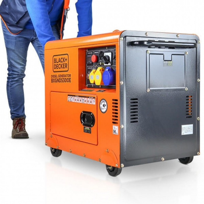 Generator Curent Electric Diesel Black+Decker BXGND5300E, 5300 W, ATS [7]