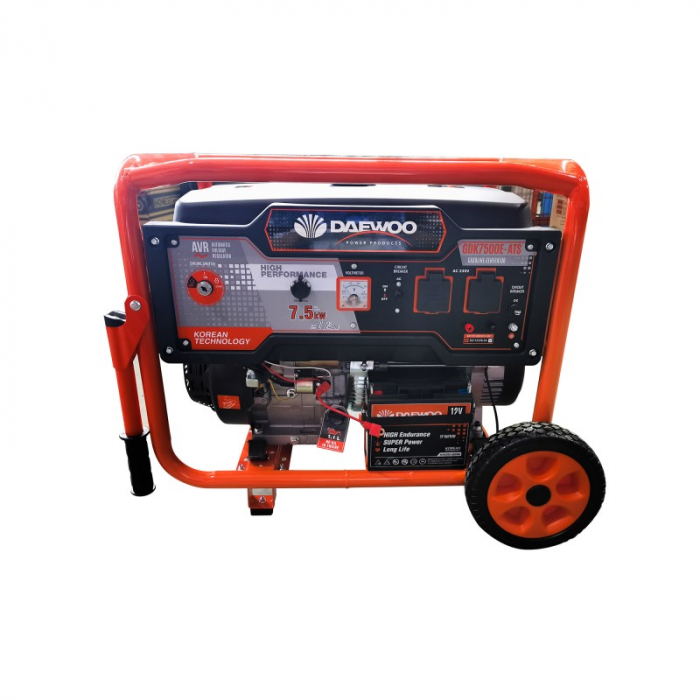 Generator Curent Electric Daewoo GDK7500E+ATS, 230 V, 7.2 kW, AVR, Panou-Automatizare, Monofazic, Benzina [2]