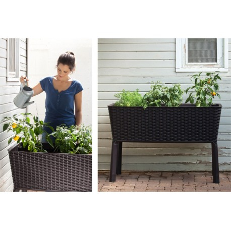 Ghiveci alungit, maro, 120 L, Keter Easy Grow [5]