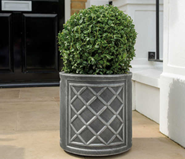 Ghiveci rotund, gri, imitatie de plumb, 48 litri, Keter Lead [2]