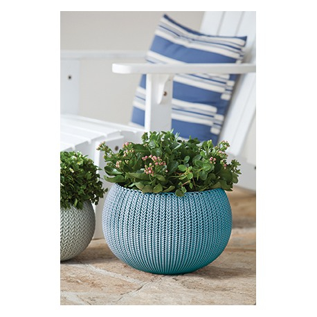 Ghiveci rotund suspendabil, albastru, 9.4 litri, Keter Cozies M [3]