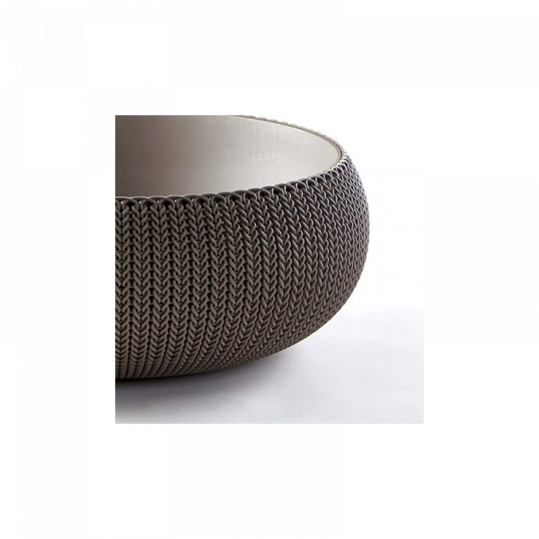 Ghiveci rotund, maro, 22 litri, Keter Cozies L [2]