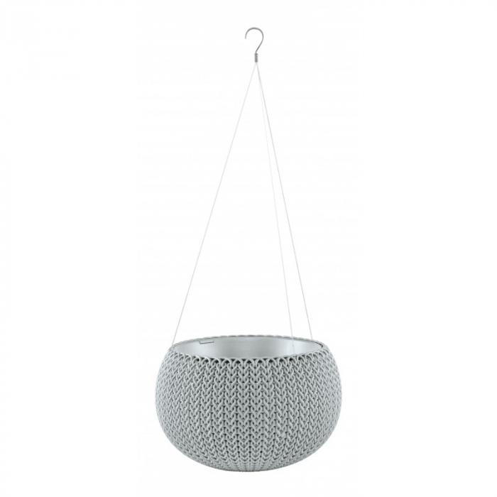 Ghiveci gri suspendat, Keter Cozies M 9.4 L [4]