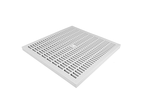 Gratar din polipropilena model BASE, gri grila pentru camin patrat tip I 550x550 - Vodaland gama Drain [1]