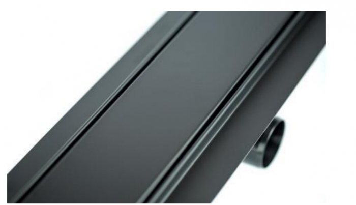 Grila neagra pentru rigola dus, din inox, L=700 mm, Capricorn AQUA AMBIENT Plain [1]