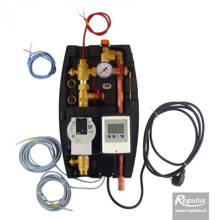 Grup de pompare, 3/4 M, cu controler solar integrat SRS1 T pentru 1 consumator solar, 3 senzori incluși, Regulus CSE SOL W SRS1 T-E [2]