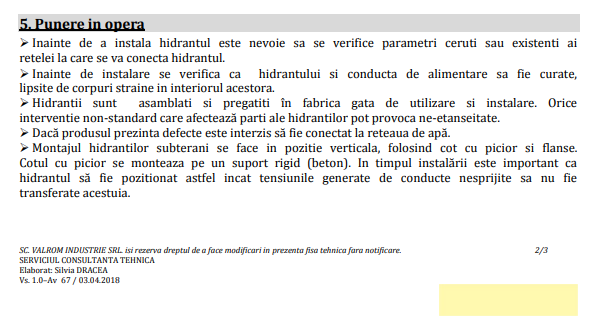 HIDRANT SUBTERAN PN10/PN16 DN100 Hinghet=1000 - VALROM GAMA WaterKIT [4]