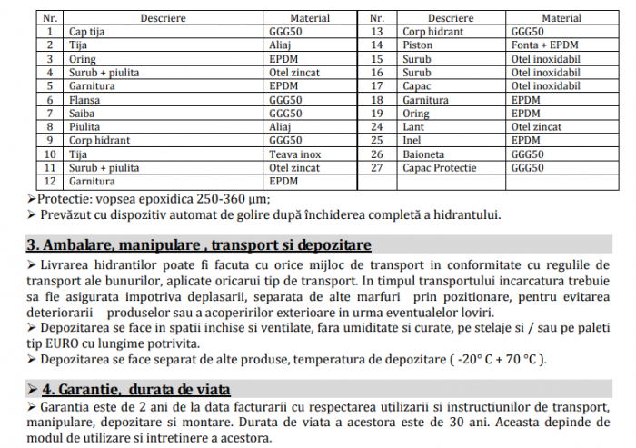 HIDRANT SUBTERAN PN10/PN16 DN100 Hinghet=1000 - VALROM GAMA WaterKIT [3]