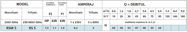 Hidrofor, 1.1 Kw, 100 litri/min, Speroni RSM 5/60 [2]