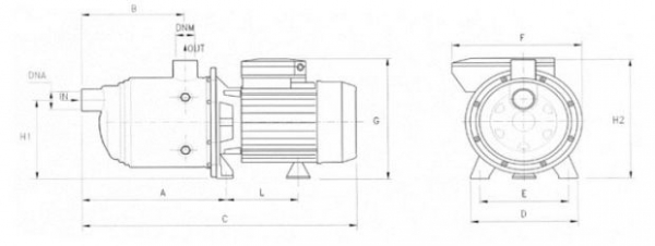 Grup de pompare cu convertizor, 0.9 Kw, 80 litri/min, Idraulika SMD F10 P 3-120/6 M [4]