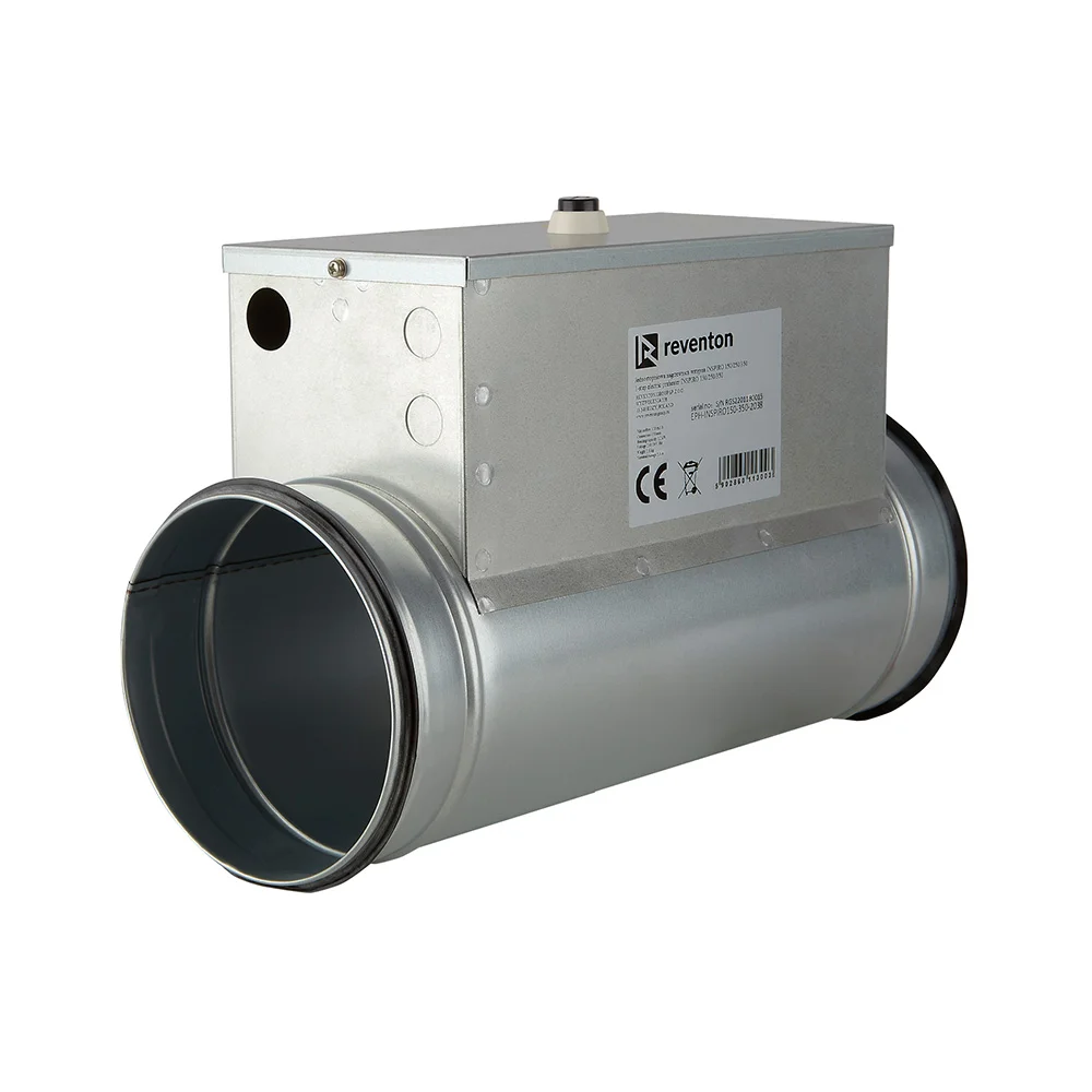 Incalzitor electric Reventon pentru conducte 1,2 kw 120 m3/h cu o singura treapta cu controler [1]