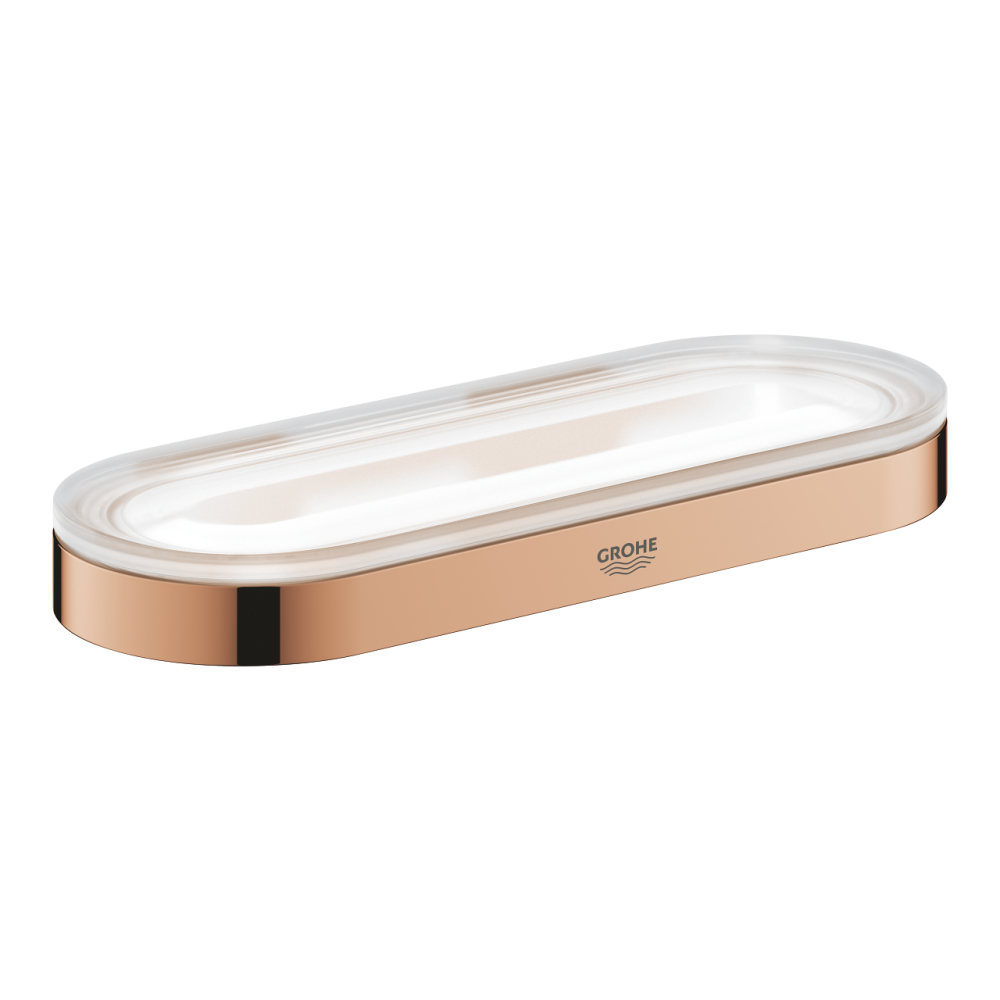 Inel prosop Grohe Selection, 200 mm, montare pe perete, fixare ascunsa, cupru lucios [3]